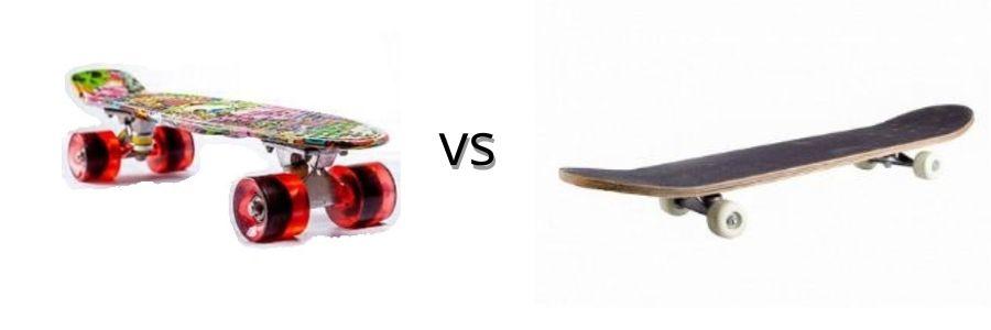 Comparación entre skate Penny Board y skate Freestyle